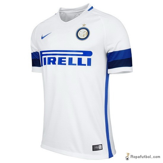 Camiseta Inter de Milán Replica Segunda Ropa 2016/17 Blanco